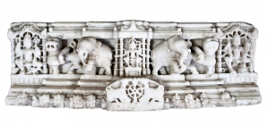 Carved Marble Relief, India, 12th c, sold for $6,500