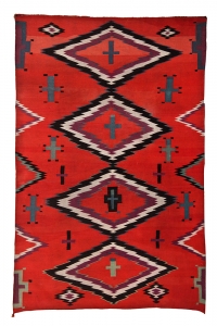 19th c Navajo Germantown Blanket, sold for $6,875