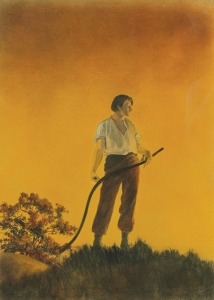 Maxfield Parrish (American, 1870-1966), Harvest, circa 1905 Watercolor and Gouache, sold for $12,500