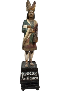 Samuel Robb Cigar Store Statue 19th c., sold for $35,000