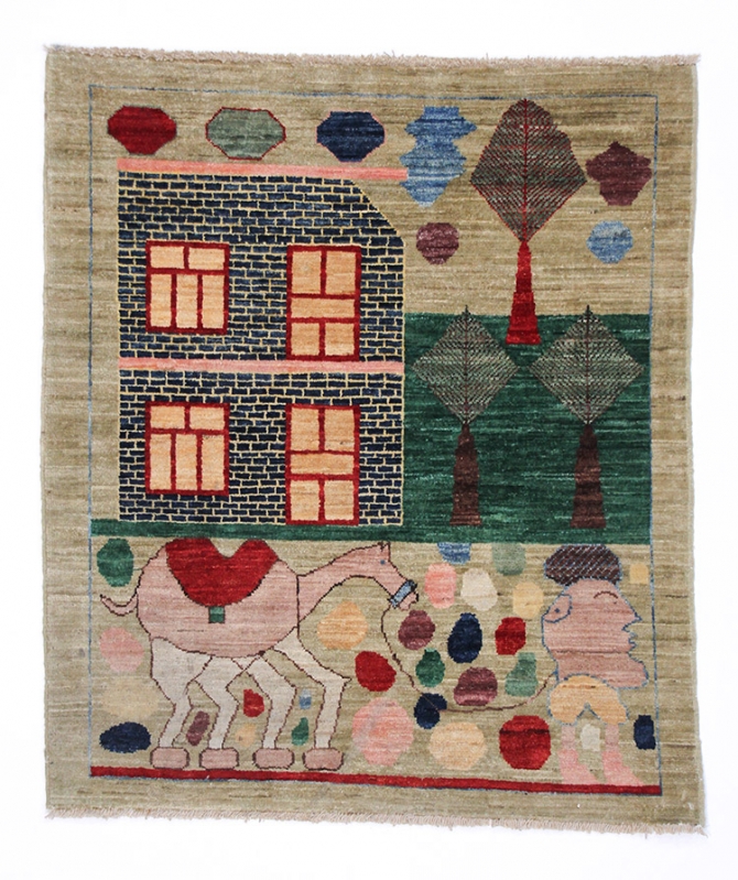 Afghan Peace Rug: A Unique Artistic Work, Natural Dyes, Hand-knotted ...