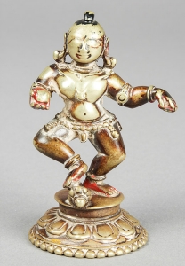 Lot 276. Bronze Statue of Dancing Baby Krishna, circa 1800-1850, India